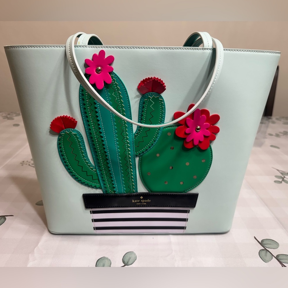 Collector Kate Spade Leather Cactus Tote - like new